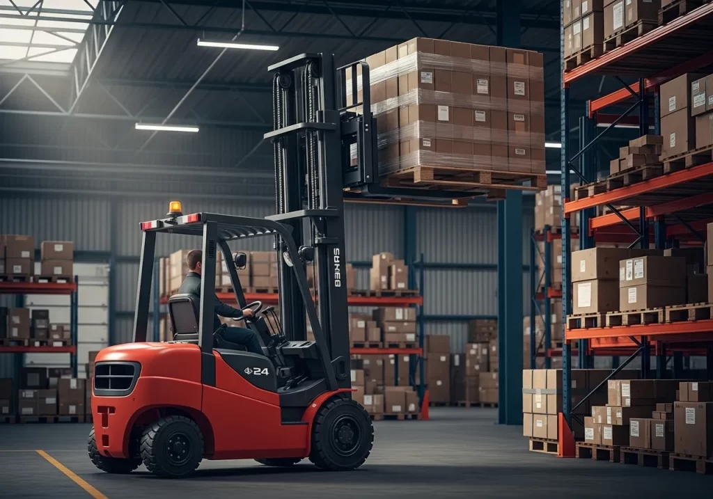 Cómo funciona un montacargas