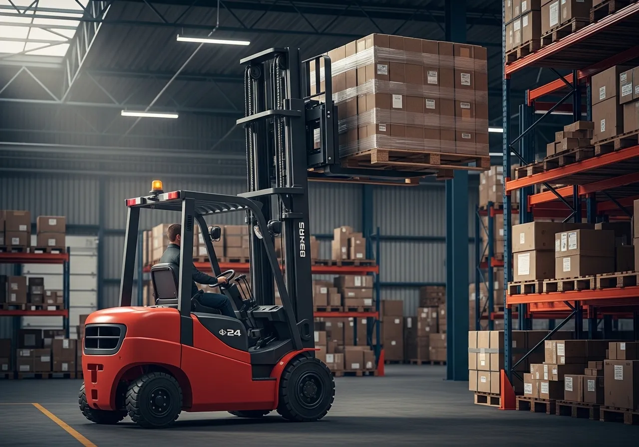 Cómo funciona un montacargas