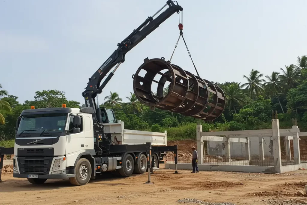 Cómo funciona una grúa hidráulica