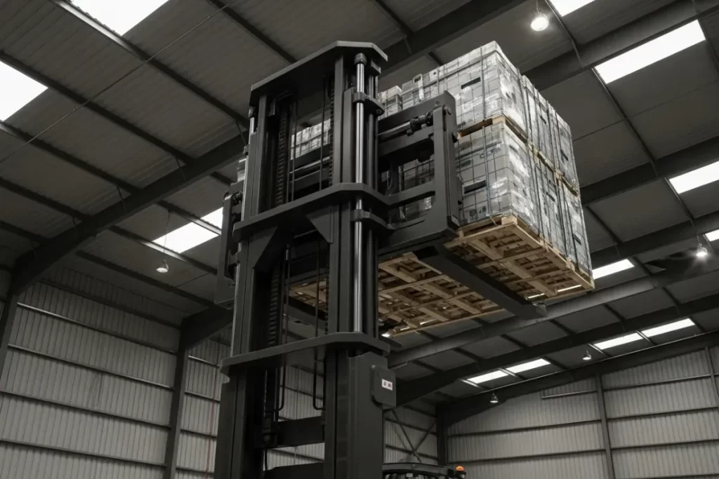 Qué es el mástil de un montacargas