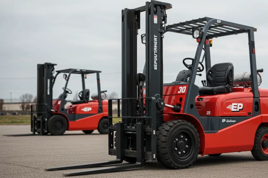 Tipos de montacargas para almacenes